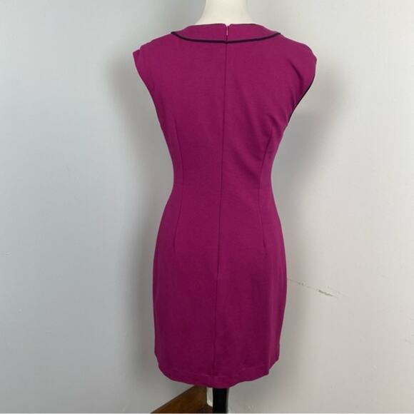 Trina Turk Pink Fuchsia Fong Cap Sleeve Sheath Mini Dress Sz 4 - Picture 8 of 10